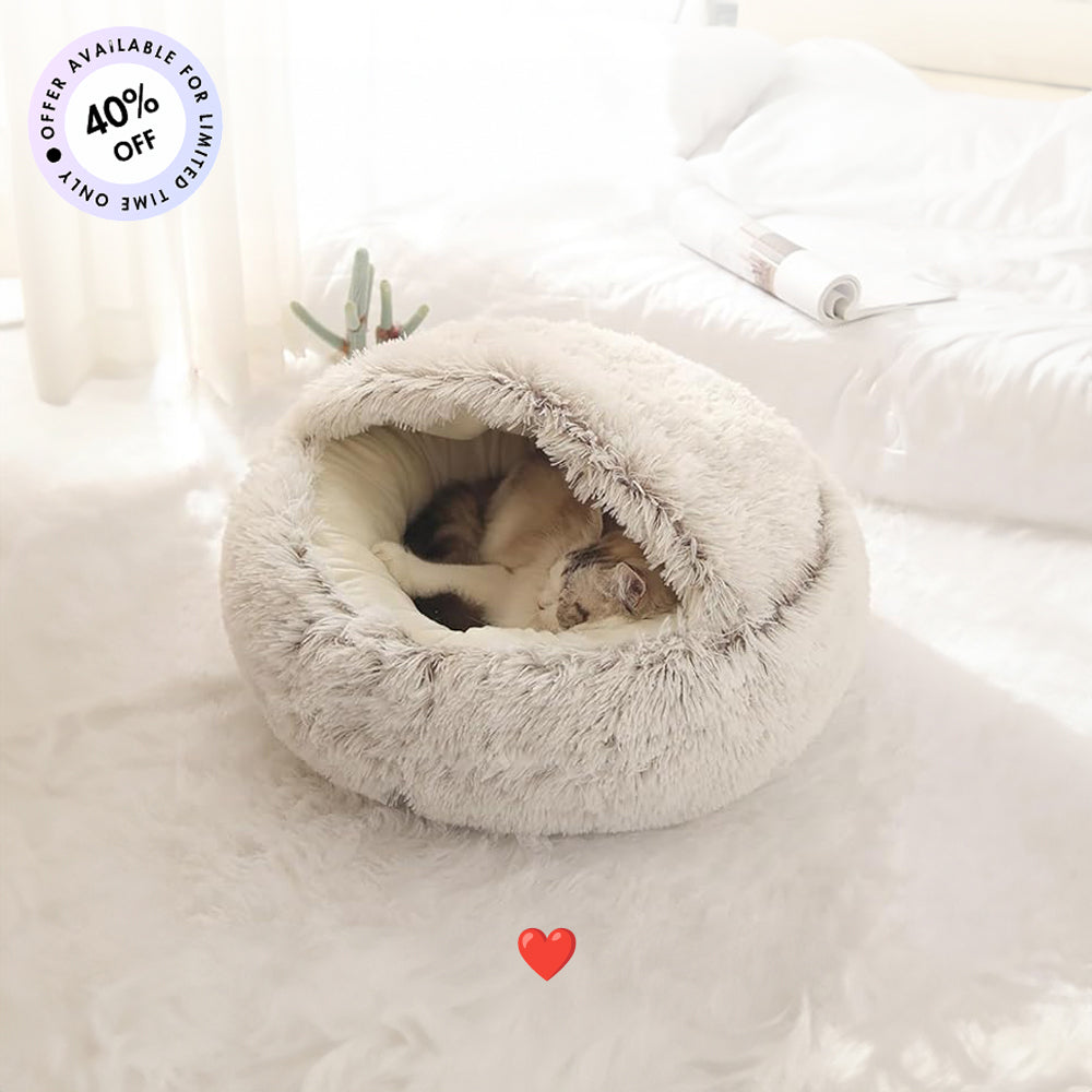 Anti Anxiety Winter Cat Bed